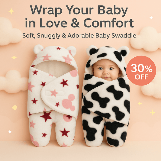 Imported Soft & Cozy Fleece Swaddle Wrap - Little Bubs