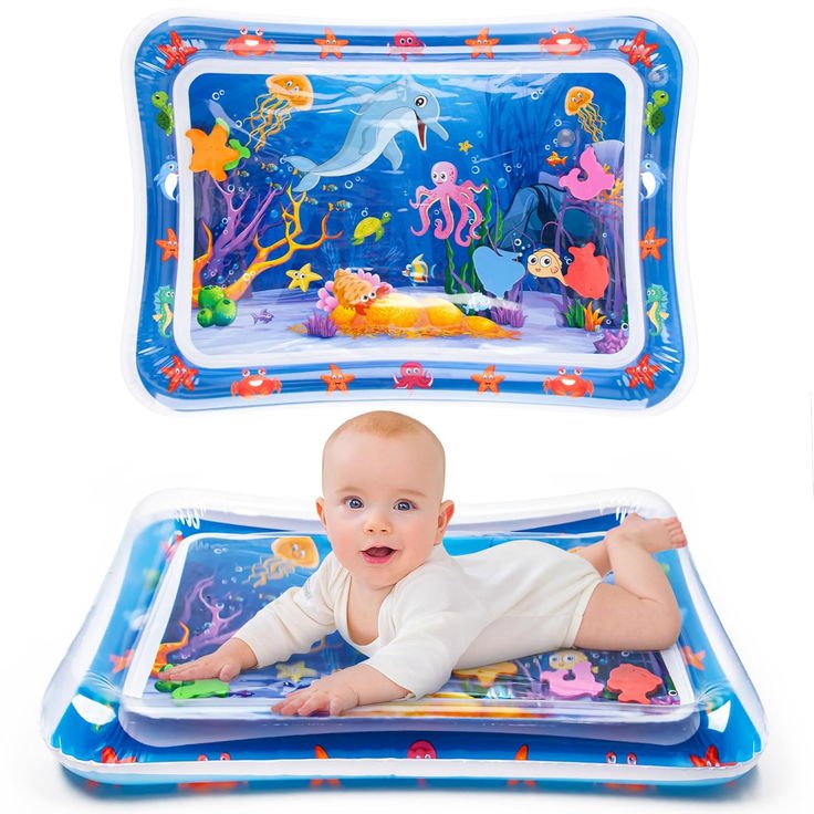 Water Play Mat Tummy Time Inflatable - Little Bubs