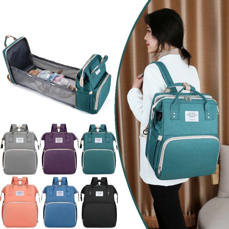 Baby Crib Backpack Diaper Bag - Little Bubs